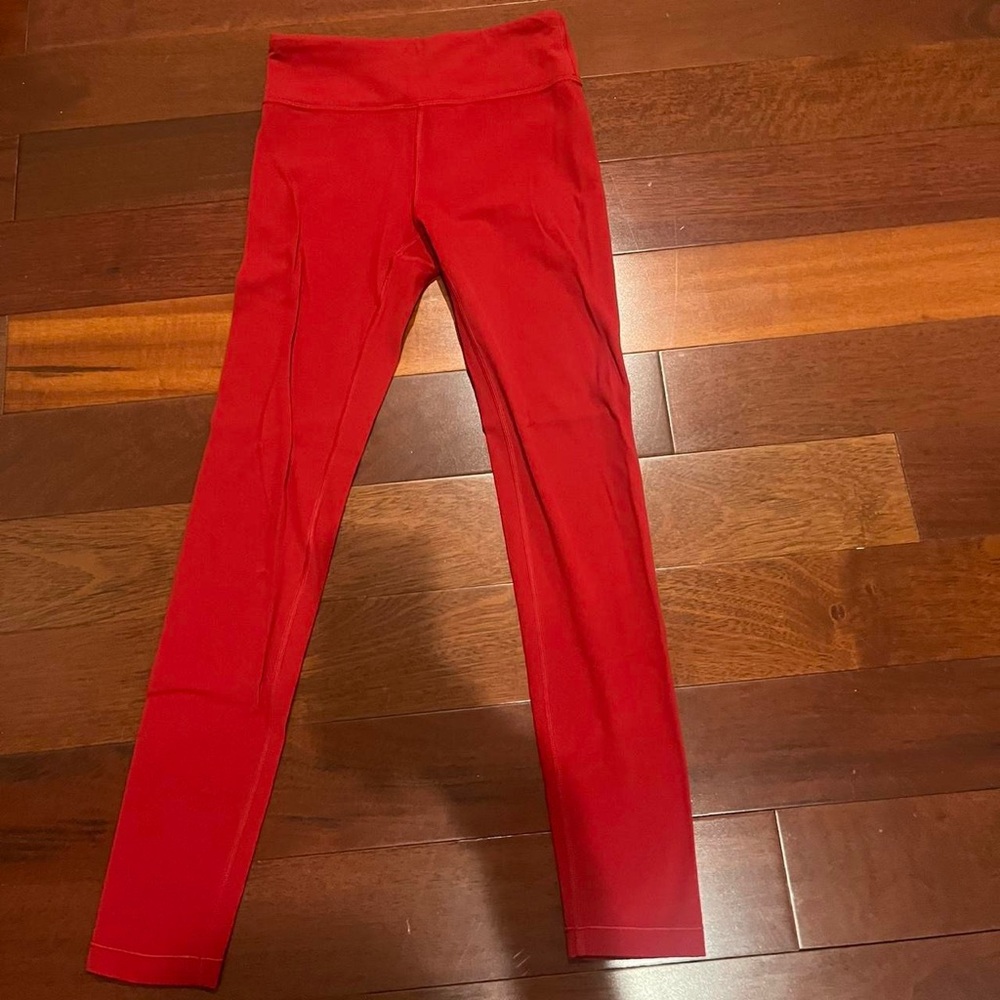 Athleta Girl Red Leggings